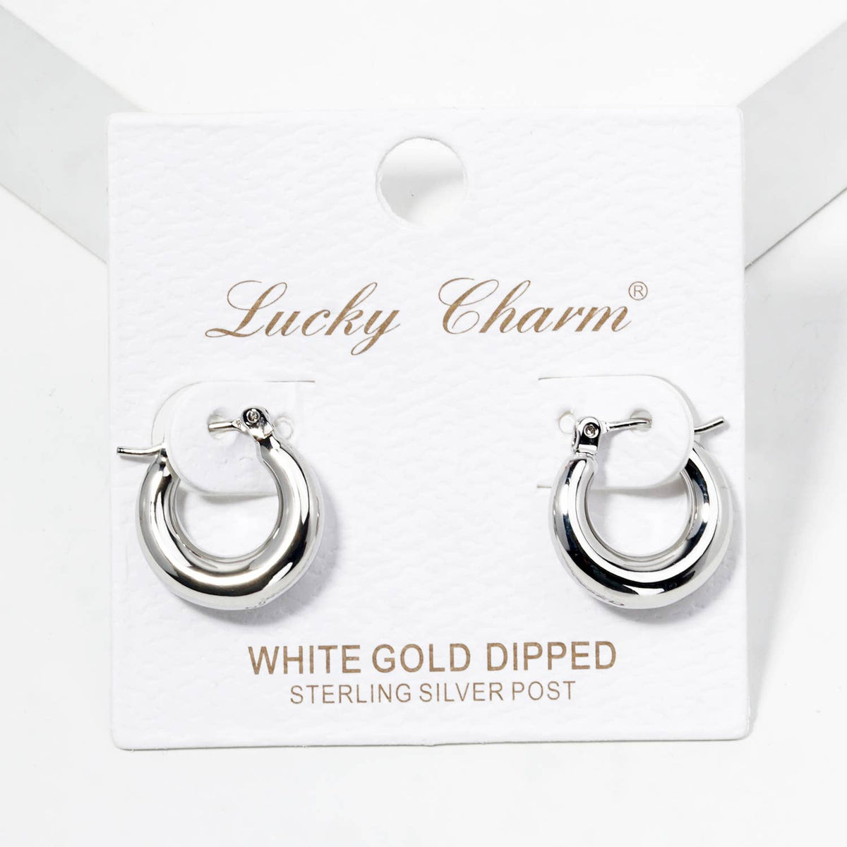 Chunky Dome Huggie Hoop Earrings