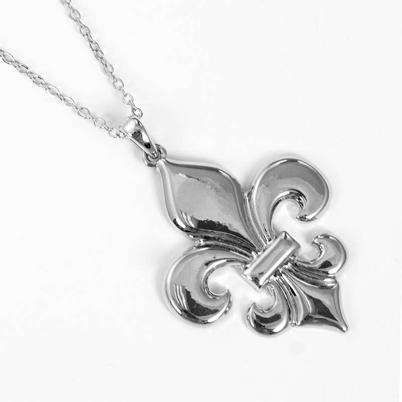 Gold Dipped Fleur De Lis Necklace