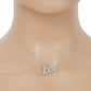 Gold Plated Bold Boss Cursive Necklace