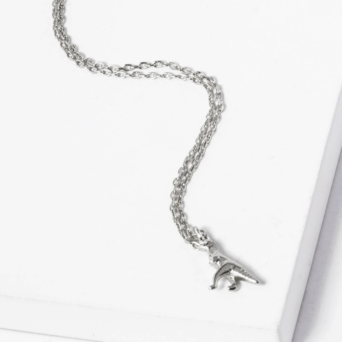 Minimalist Dainty Dinosaur Pendant Necklace
