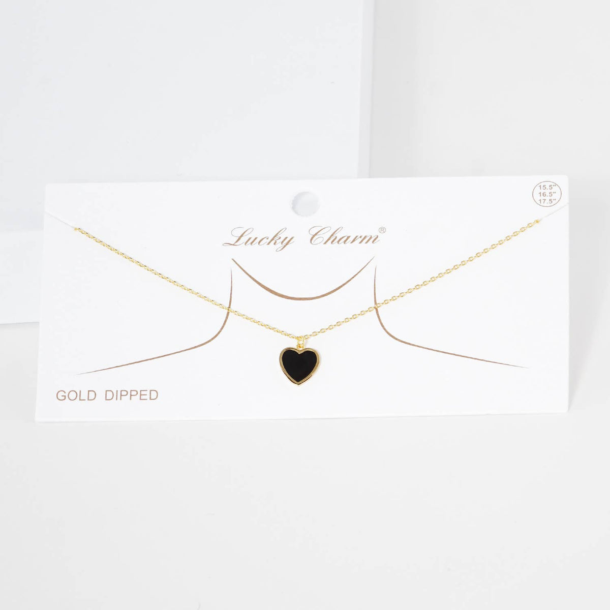 Gold Plated Multicolor Heart Necklace