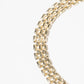 18K Gold Dipped Triple Layer Brick Link Anklet