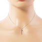 18K Gold Dipped Brushed Brass Key Pendant Necklace