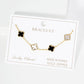 Elegant Clover Charm Chain Bracelet