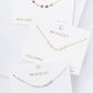 Dainty Bezel-Set Cubic Zirconia Station Chain Bracelet