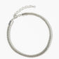 High-Polish Mesh Chain Anklet - Gold & Silver Dipped