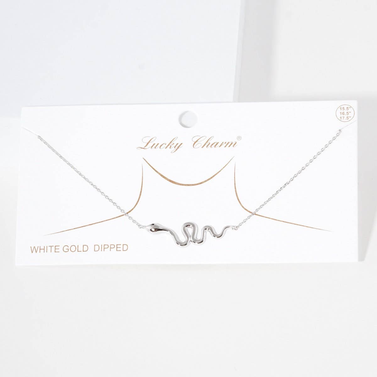 Gold Plated Snake Figure Necklace
