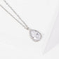 Dainty Pear Cubic Zirconia Bridesmaid Necklace