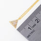 Minimalist Geometric Triangle Pendant Necklace