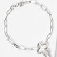 Minimalist Cross Carabiner Chain Bracelet