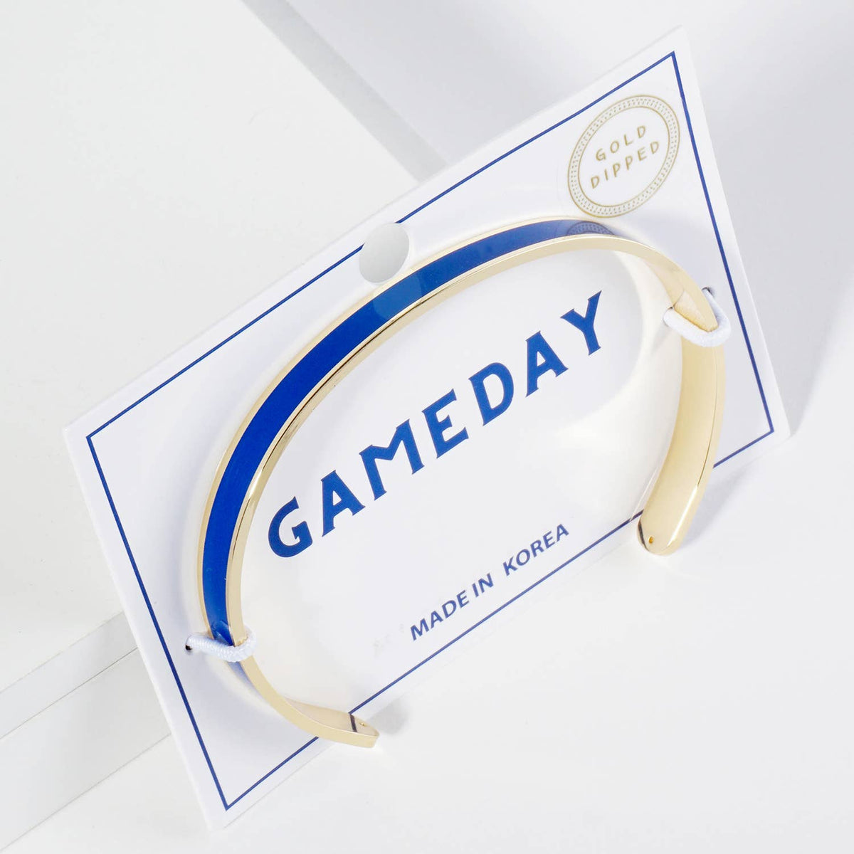 18K GOLD DIPPED ENAMEL COLOR GAME DAY CUFF BRACELET