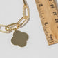 Clover Charm Dual-Chain Magnetic Bracelet