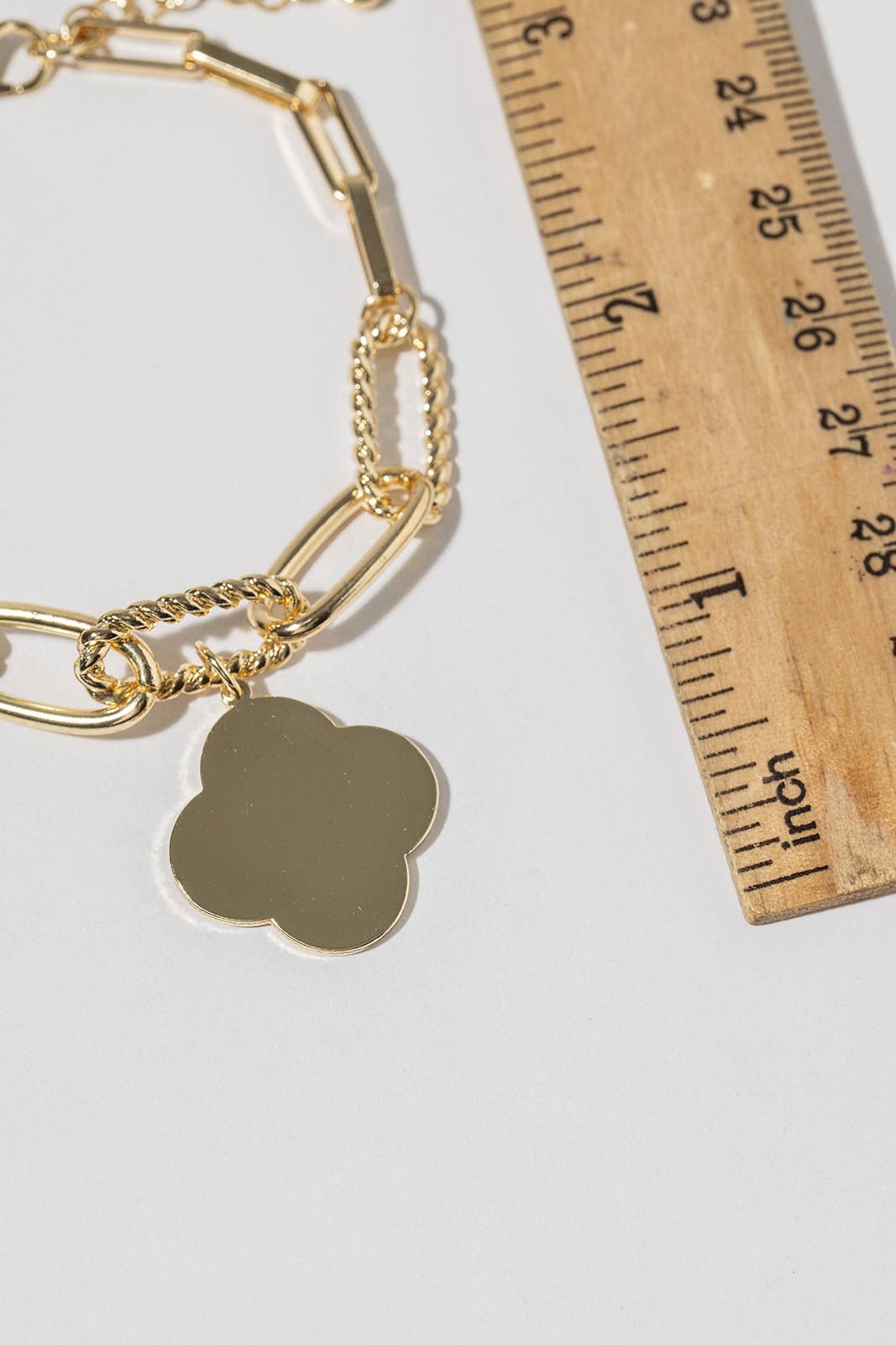 Clover Charm Dual-Chain Magnetic Bracelet