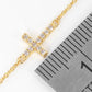 Dainty Pavé Cross Pendant Necklace