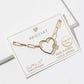 Heart Carabiner Link Bracelet with Magnetic Clasp