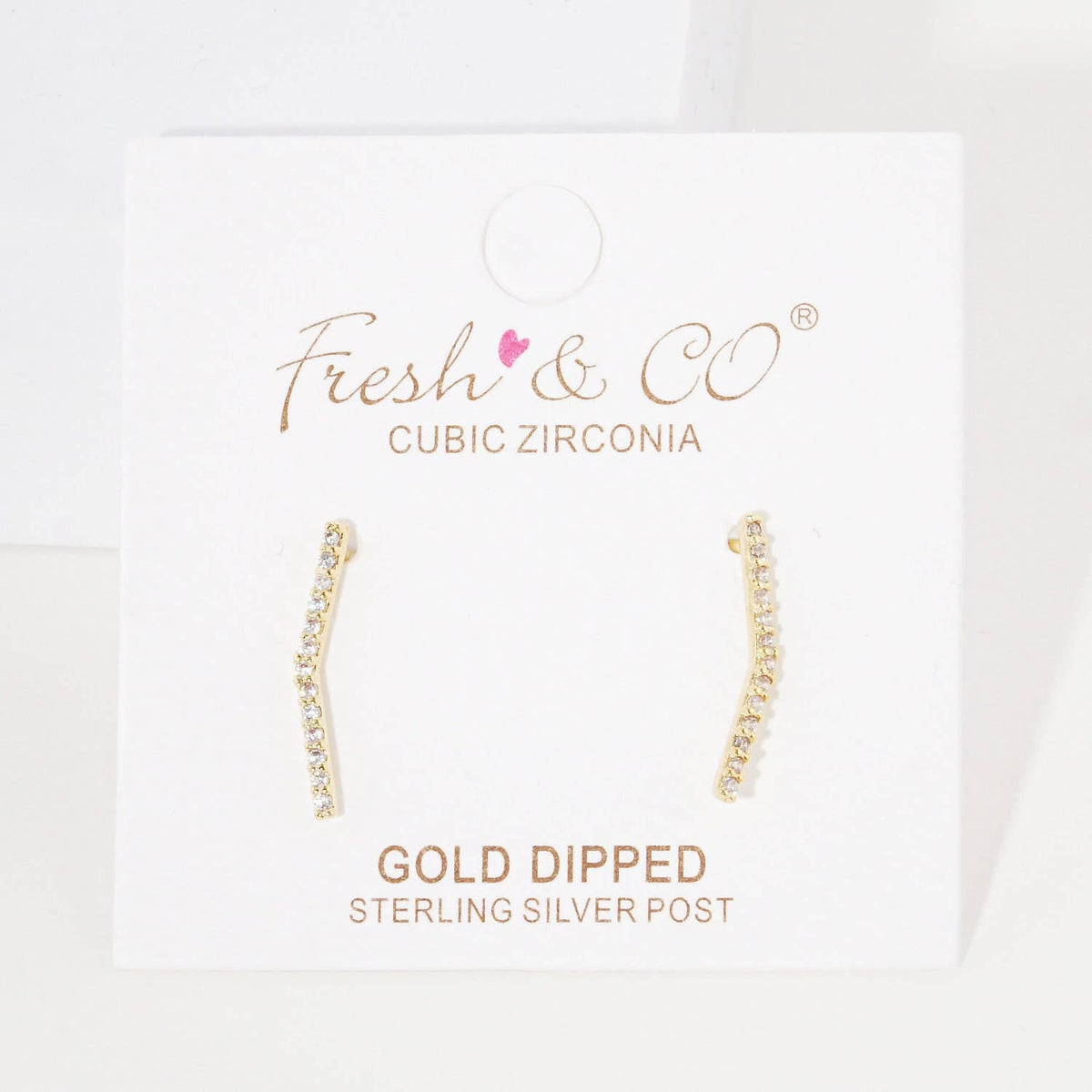 Gold Mini Threader Ear Climber Earrings