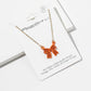 Enamel Crystal Bow Pendant Necklace – Pavé Bow on Chain