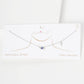 Gold Blue Evil Eye w/ Cross Necklace