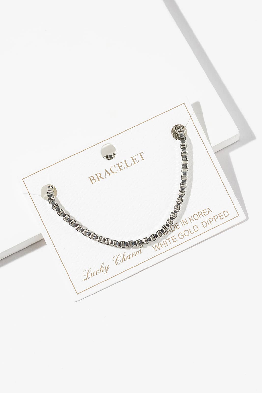 Minimalist Venetian Box Chain Bracelet