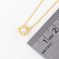 Dainty Pearl Starburst Pendant Necklace