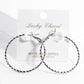Geometric Spiral Twisted Hoop Earrings