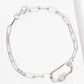 Pave Lock Link Chain Bracelet