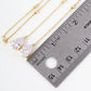 Satellite-Style 3-Prong Teardrop Face-Chain