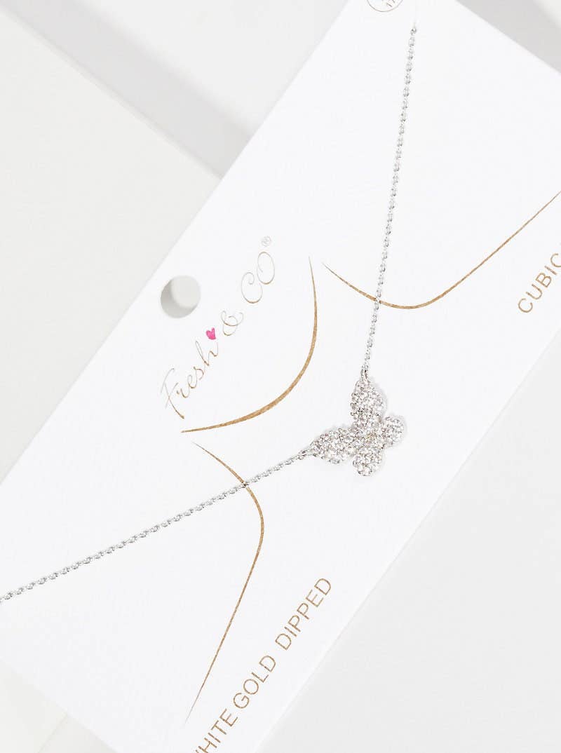 Gold Princess Butterfly Necklace