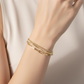 3-in-1 Layered Chain Bracelet with Easy Magnetic Clasp