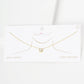 Gold Plated Round Brilliant Cut Necklace