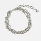Chunky Layered Oval Link Anklet
