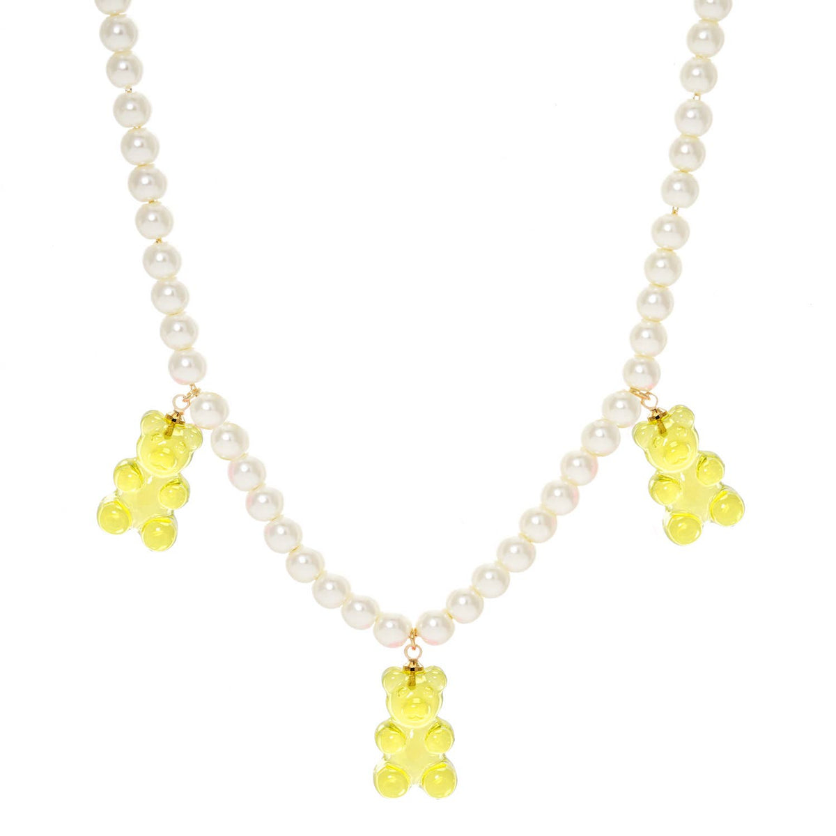 Multicolor Beaded Gummy Bear Necklace
