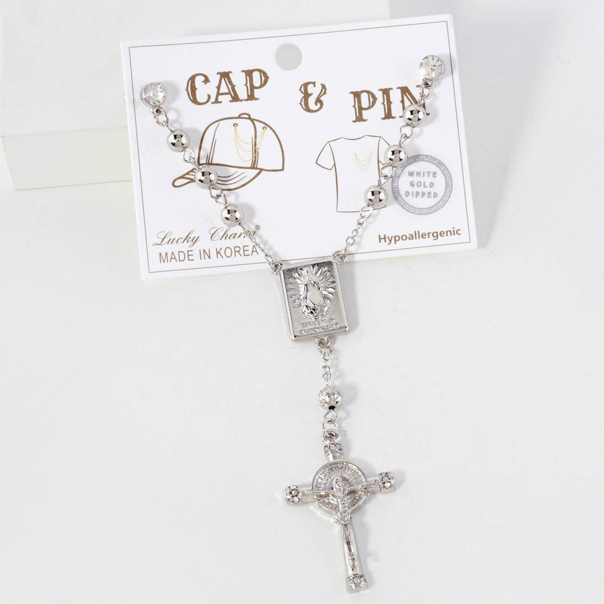 Cap & Pin Lucky Charm Rosary Accessory