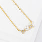Dainty Pearl and Cubic Zirconia Bridesmaid Necklace
