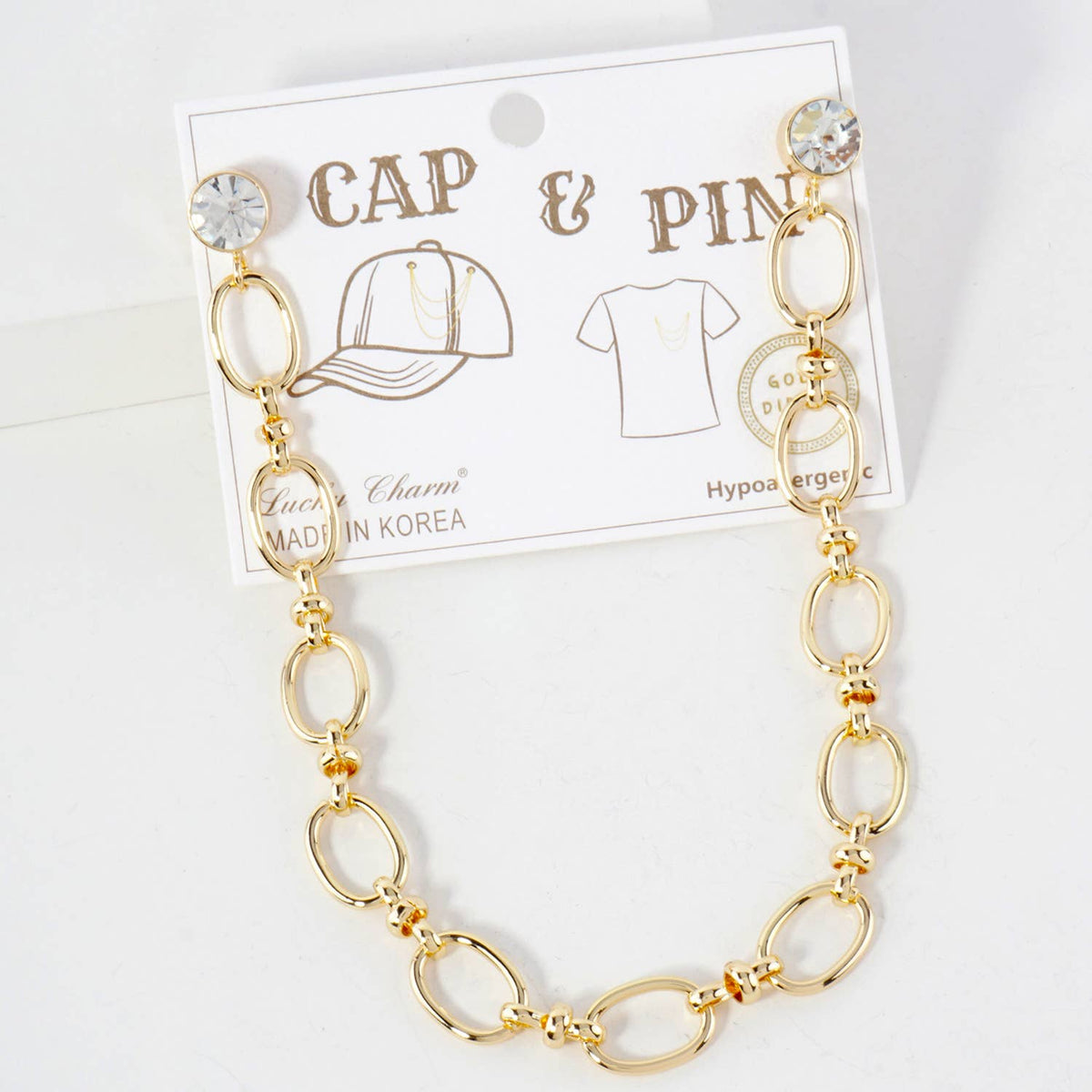 Link Chain Cap & Pin Accessory