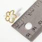 Botanical-Theme Pave-Set Pearl Flower Stud Earrings