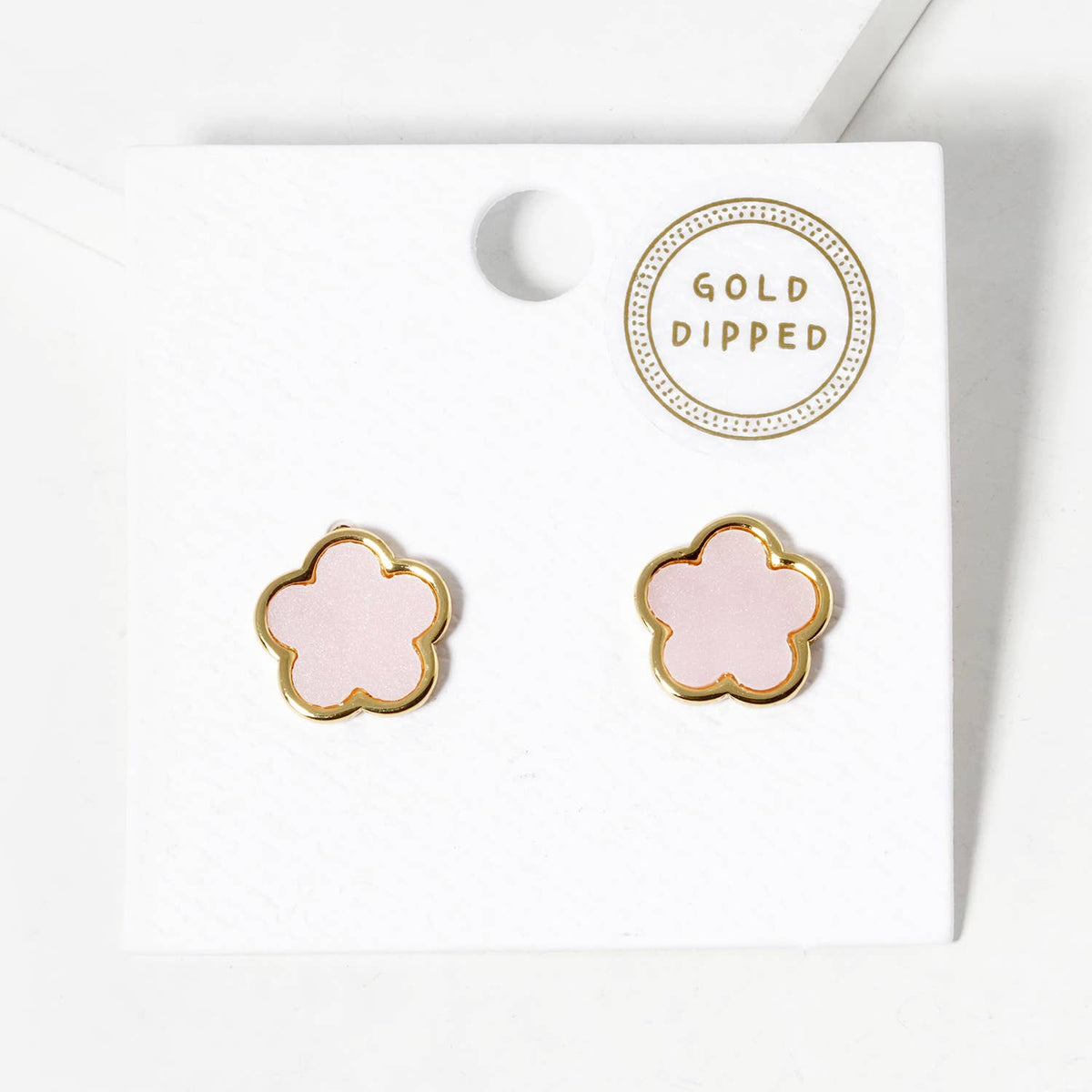 Minimalist Dainty Clover Flower Stud Earrings