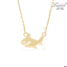 Minimalist Dainty Shark Pendant Necklace
