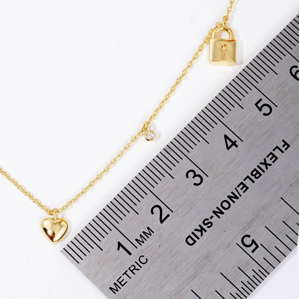 Minimalist Multi-Charm Dangle Necklace
