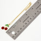 Enamel Cherry Charm Bracelet