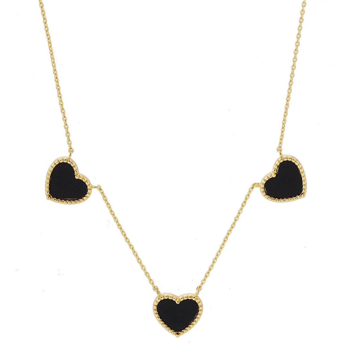 Gold Plated Mayslie Heart Necklace