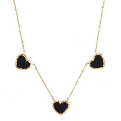 Gold Plated Mayslie Heart Necklace