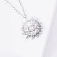 Gold Plated Evil Eye Sunburst Necklace