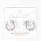 Gold Plated Snake Huggie Hoop Earrings