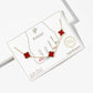 Lucky Charm Four-Leaf Clover Station Anklet - Multiple Color