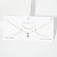 Minimalist Criss-Cross Teardrop Pendant Necklace