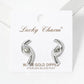 Gold and White Gold Dipped Twisted Statement Earrings