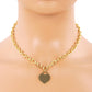 Heart Lock Pendant Necklace.