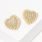 Freshwater Pearl Outline Stud Earrings