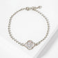 Dainty Gold Dipped Initial Clover Bracelet